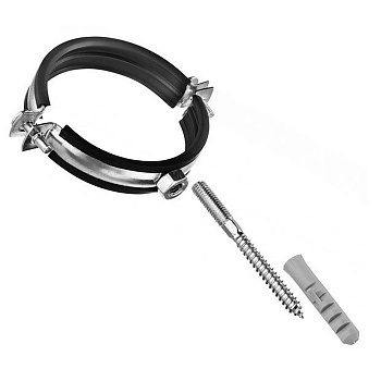 Хомут с резинкой (полный комплект) 3 1/2" (98-106) М8  Damento (2/50)