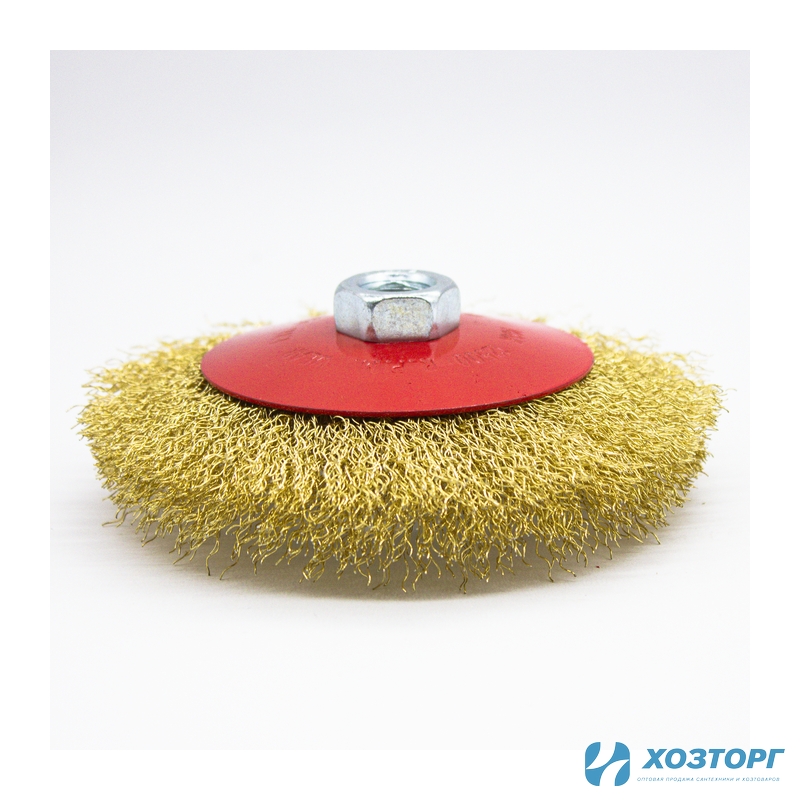 Щетка металлическая для УШМ СИЛАЧ 125мм/М14, тарелка, волнистая (1/40)