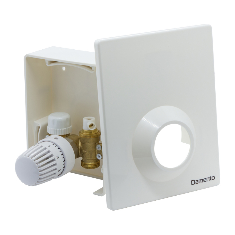  Регулировочный монтажный короб для теплого пола с термостатическим клапаном Damento Clima А7-28 (1/4)