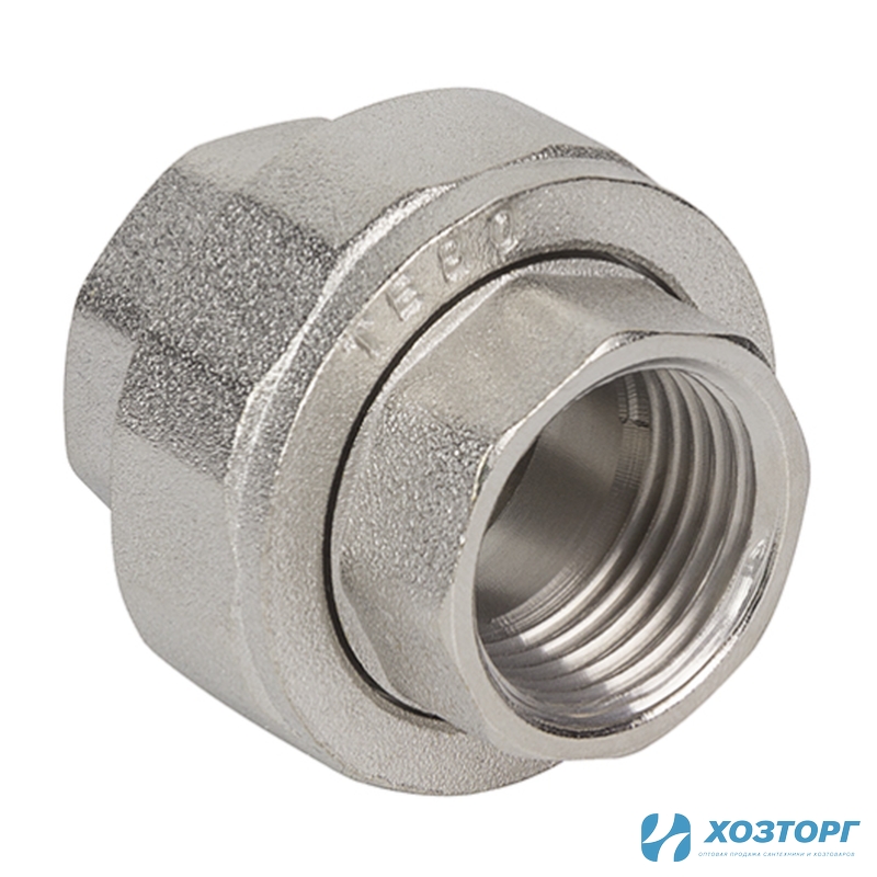 Американка прямая 15 (1/2") внутренняя/внутренняя резьба TEBO T-ЛР.А.1.12.CN (15/180)