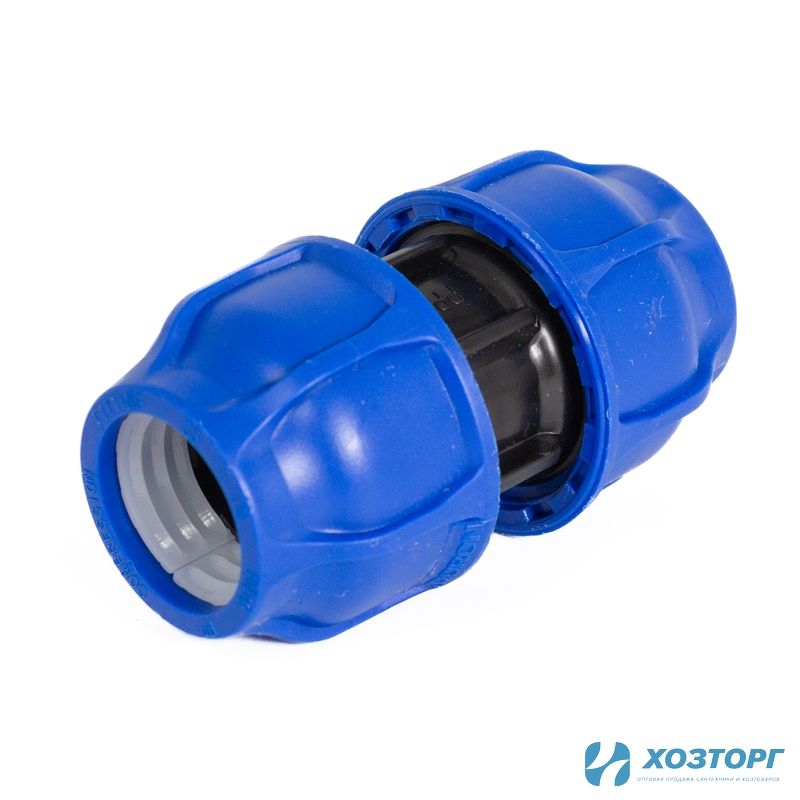 Муфта соединительная компрессионная 25 мм ПНД DORON (10/270)