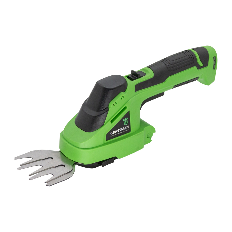 Кусторез аккумуляторный GRASSMAN CH-3602, 3,6 В, 1.5Ач,  2в1, длина реза 120мм, ЗУ, коробка (1/8)