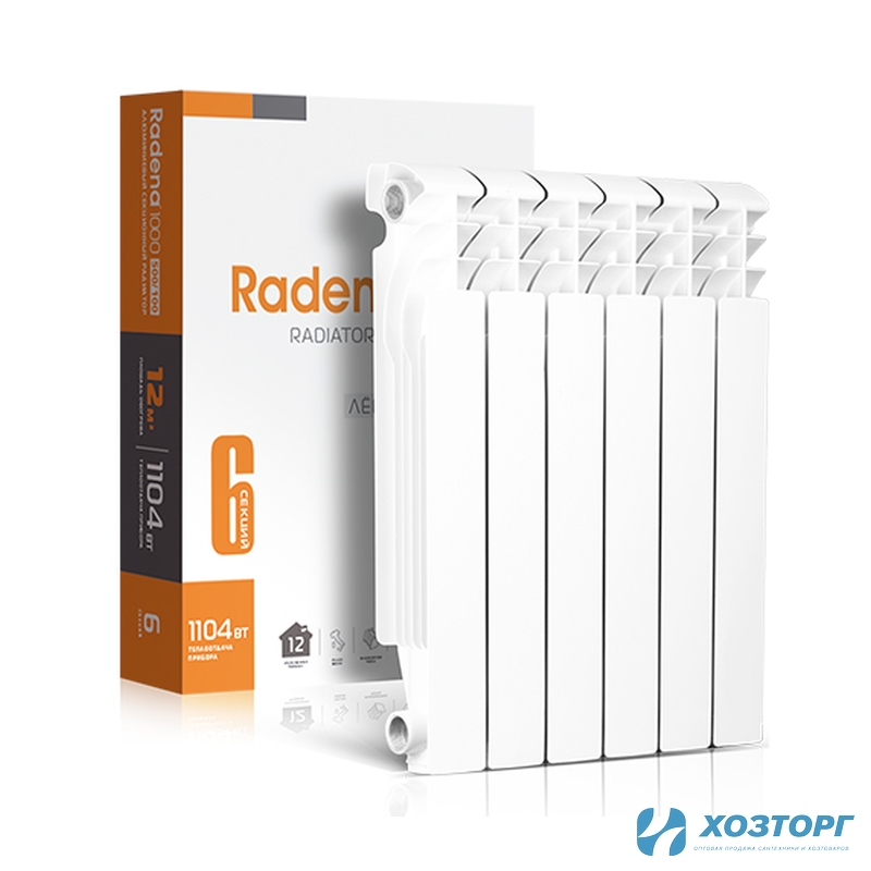 Радиатор алюминиевый  CN-RA Radena R 1000  500/100   8 секций 008010405 (1/1)