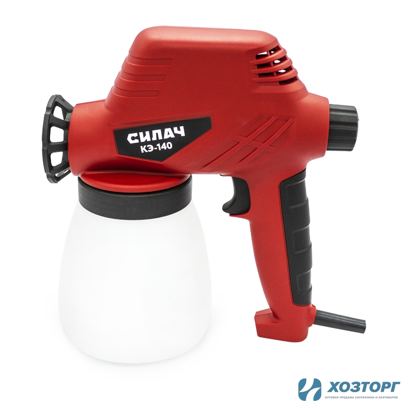 Краскопульт электрический  СИЛАЧ КЭ-140 (280мл/мин, 140Вт, 0,8л) (5/100)