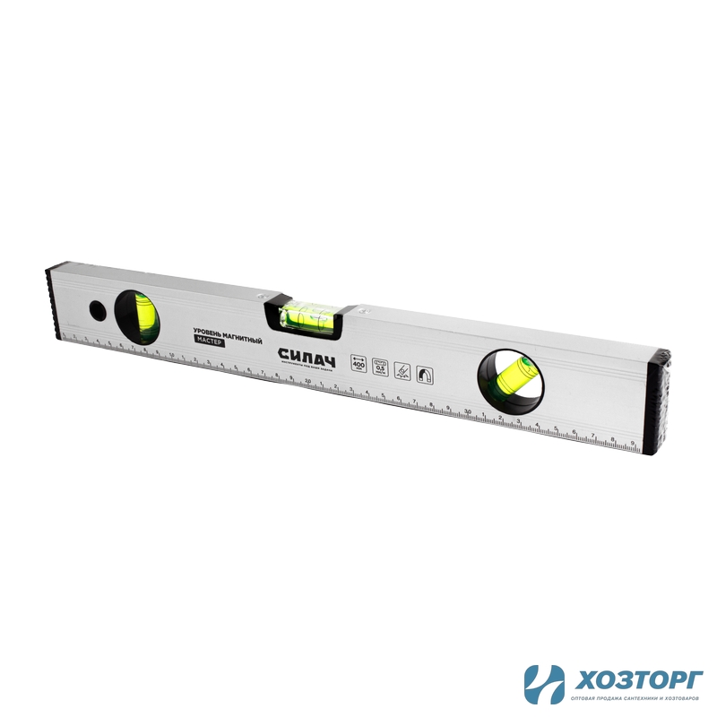 Уровень  400мм, строительный магнитный, СИЛАЧ МАСТЕР (1/60)