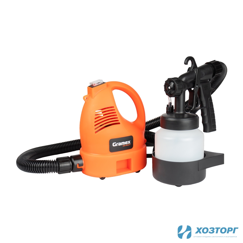 Краскопульт электрический GRAMEX SGH-750 (800 мл/мин, 750 Вт, 140 атм, 0,8 л) (1/4)