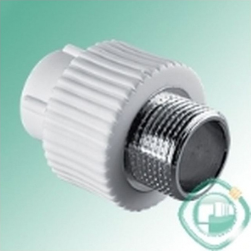 Муфта комбинированная нар.рез. 20х1/2" R-ТВ белая 0300023602 (40/160)