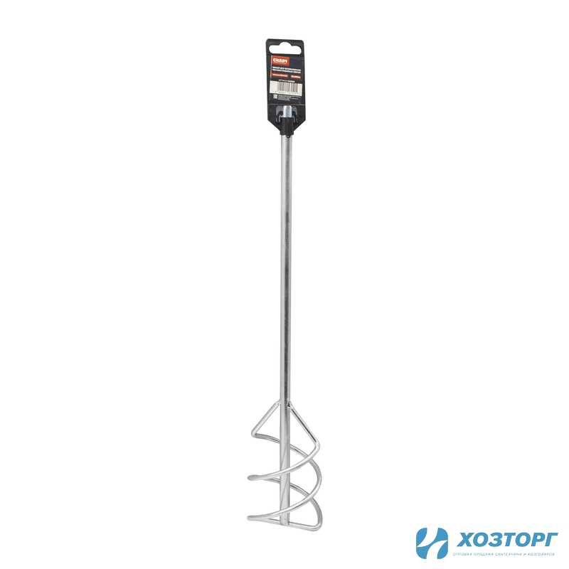 Миксер для перемешивания песчано-гравийных смесей  80х400мм, хвостовик SDS-plus, СИЛАЧ (1/40)