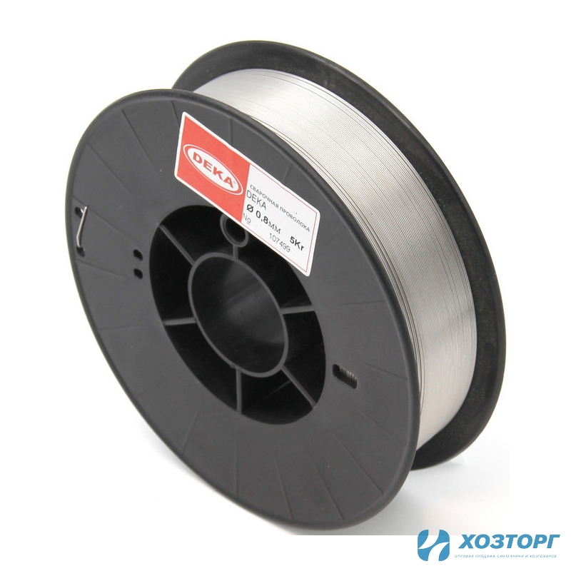 Порошковая сварочная проволока DEKA E-71T-GS 0,8 мм, 5кг (1/1)