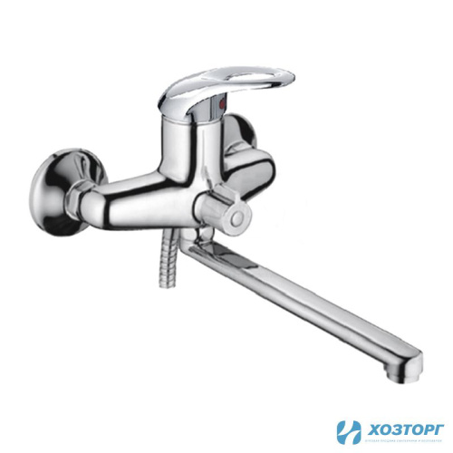 Смеситель д/ванны CRON 2203 D40 шаровый, хром, излив 30F, дивертор в корпусе (1/10)