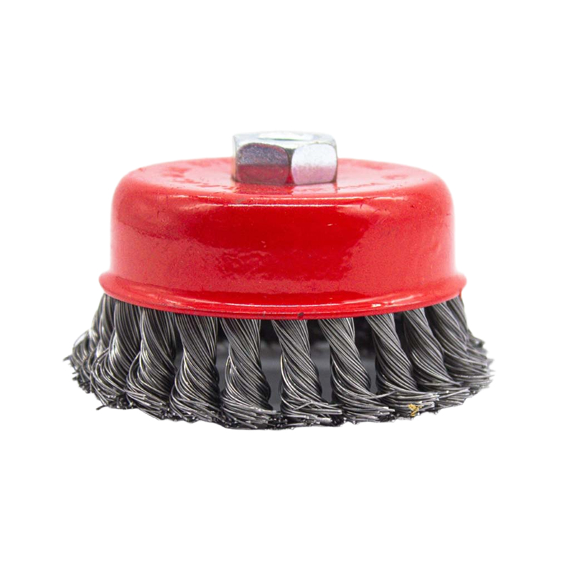 Щетка металлическая для УШМ  СИЛАЧ 100мм/М14, чашка, крученая (1/100)