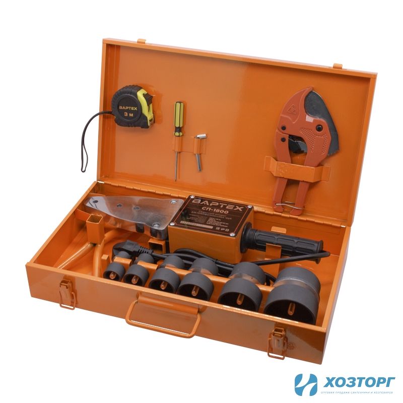 Сварочный аппарат полипропиленовый ВАРТЕХ СП-1800 (1800Вт, Насадки 20,25,32,40,50,63) (1/5)