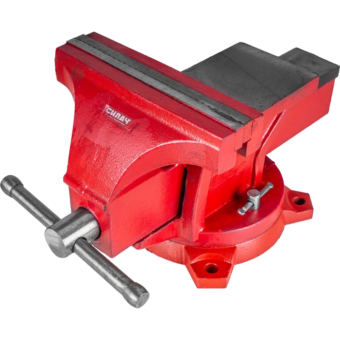 Тиски слесарные с наковальней и поворотным механизмом 150 мм СИЛАЧ (1/1)