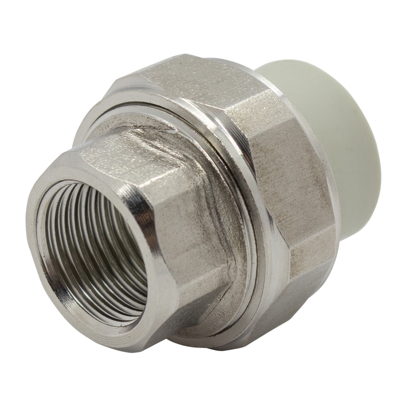 Муфта комбинированная разъёмная вн.рез. 20х 1/2" WALTON master серый (10/250)