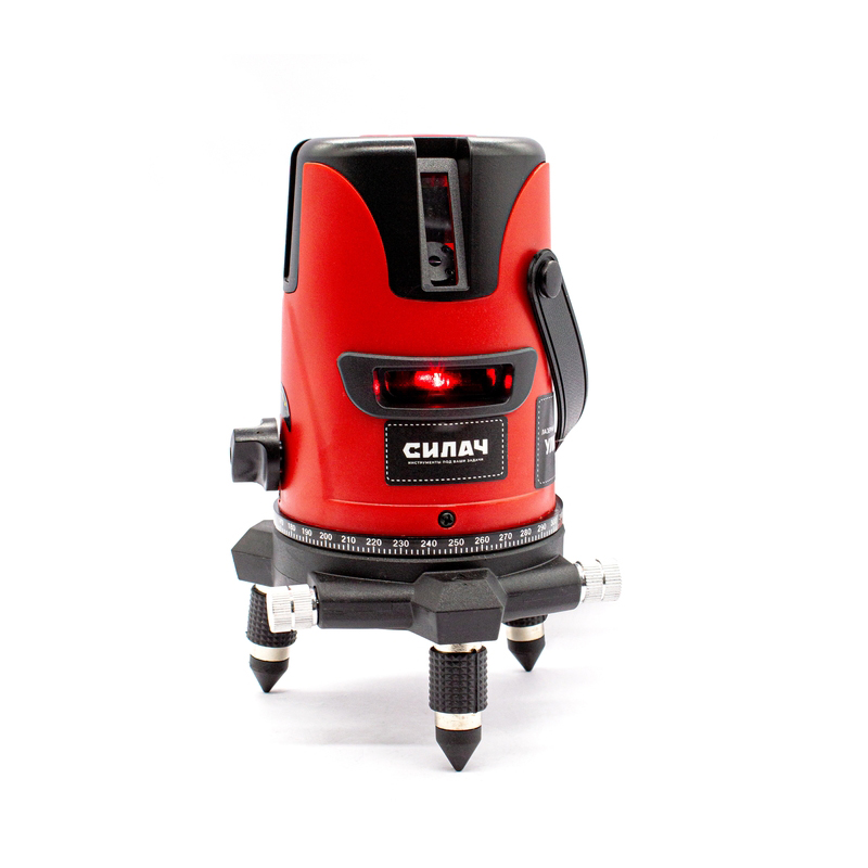 Уровень лазерный  2 линии красные, кейс, самовыр. 3-5 сек. СИЛАЧ УЛК-2 (1/10)