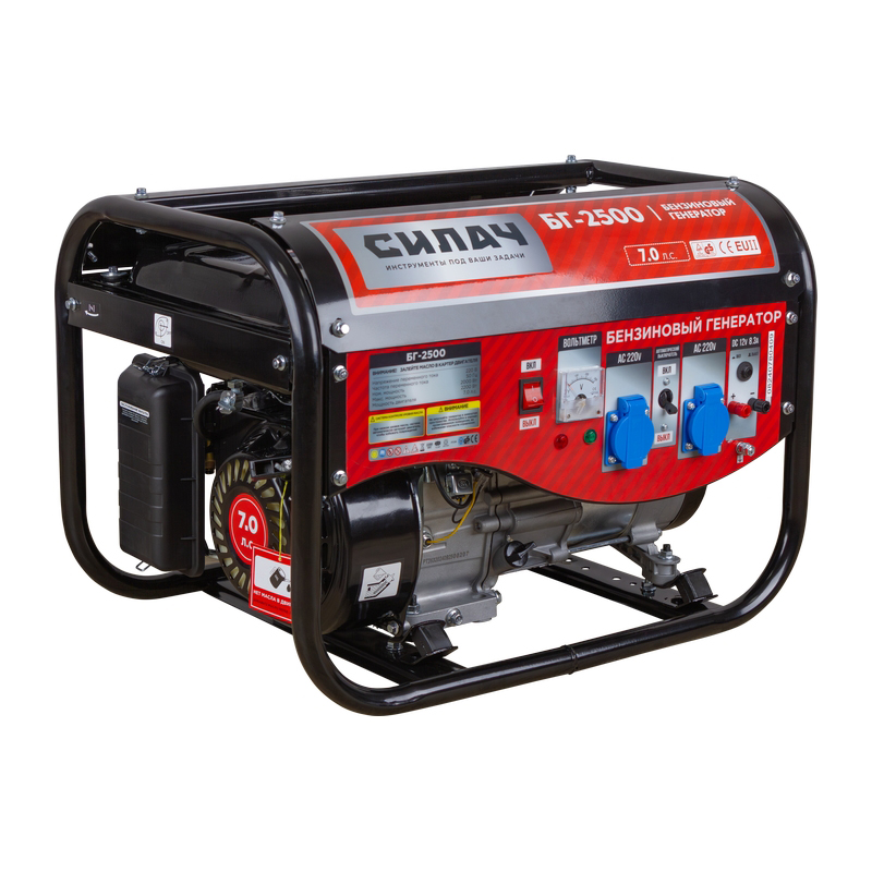  Генератор бензиновый СИЛАЧ БГ-2500 ,2,2кВт,бак15л,руч.старт,4Т/АИ-92/360г/кВт*ч (1/6)
