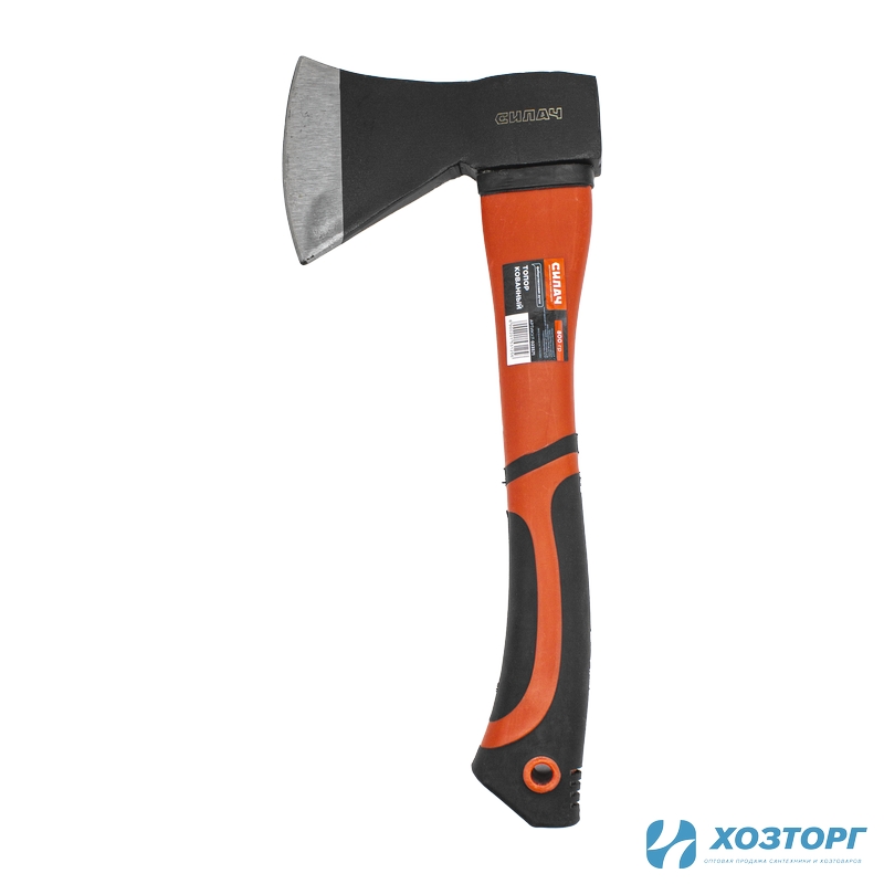 Топор  800гр. с фиберглассовой двухкомпонентной ручкой, кованый, СИЛАЧ (6/24)