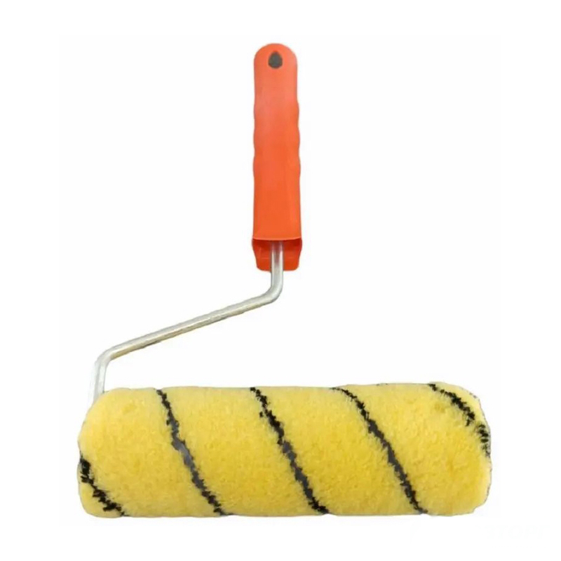 Валик "Тигр" 180 мм, d 42 мм, бюгель 6 мм, ворс 12 мм, полиэстер желтый с черной полосой Bohrer 85801181 (1/50)