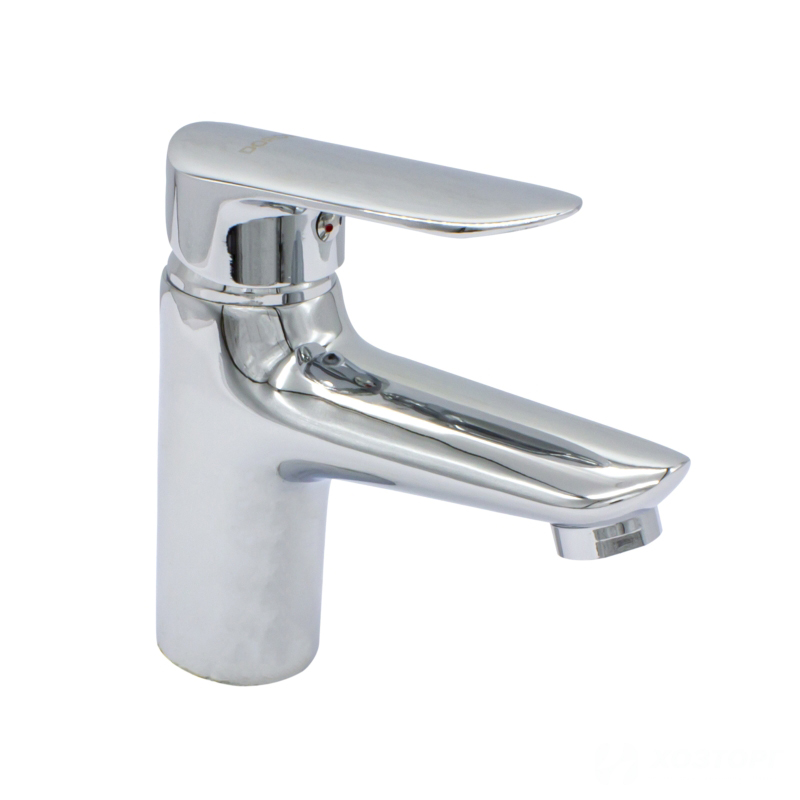 Смеситель  д/умывальника DORON DL 2333, шаровый, хром, излив короткий, п/ш (1/10)