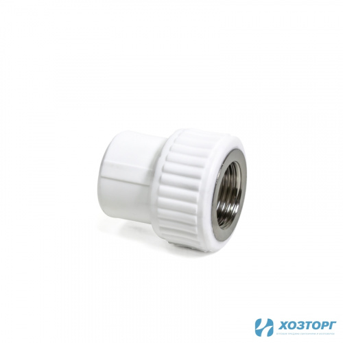 Муфта комбинированная вн.рез. 25х 1/2" WALTON белый (10/300)