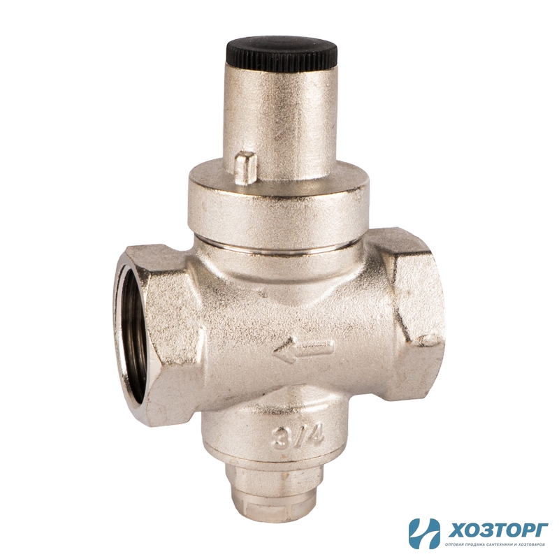 Регулятор давления поршневой 1-6 Бар 3/4" В-В под манометр Damento Clima (1/40)