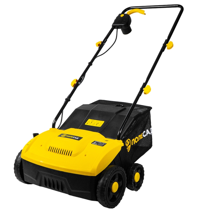 Скарификатор электрический ПОЛЕСАД СЭ 2100 ,2100Вт, ширина 320мм, травосборник 40 л, колеса (1/14)