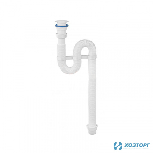 Сифон гофрированный 1 1/4" чашка Ø63мм, выпуск Ø40/50мм VIR 30980311 (1/30)