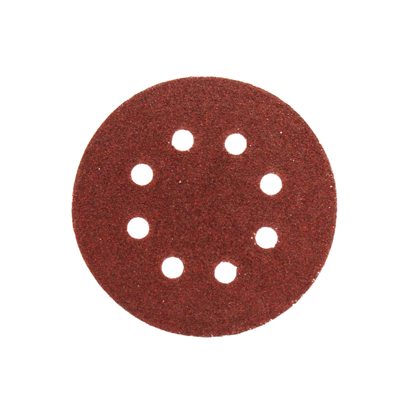 Круг абразивный СИЛАЧ шлифовальный под "липучку" с отверстиями 125 мм зерно  80 (5шт/уп) (1/200)