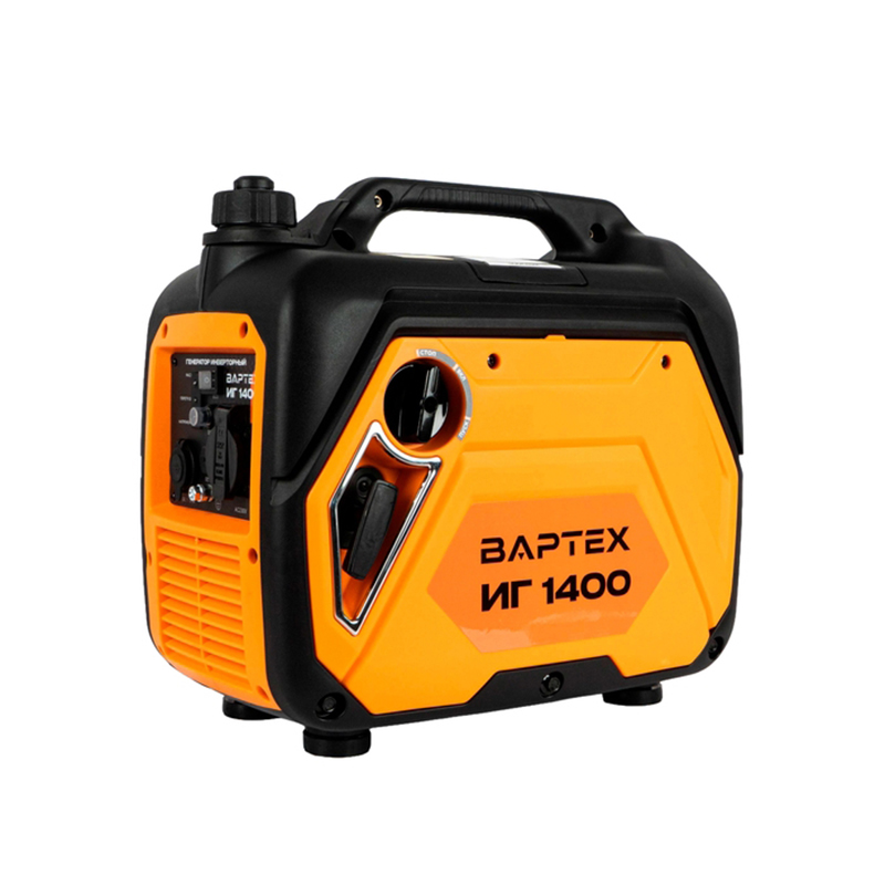 Генератор инверторный бензиновый ВАРТЕХ ИГ 1400, 1,4кВт, бак2,0л, 13,5кг, руч.старт, 4Т/АИ-92/500г/кВт*ч (1/15)