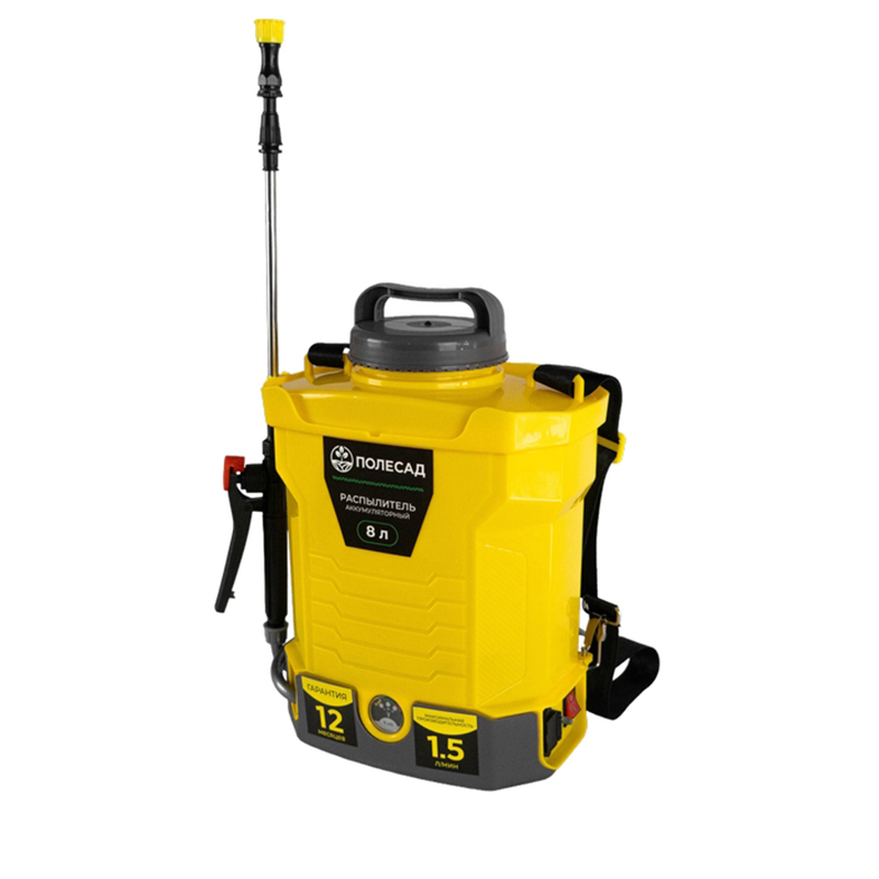 Распылитель аккумуляторный ПОЛЕСАД  ОА-8Л, плечевой,аккумулятор 2 А*ч  (1/1)