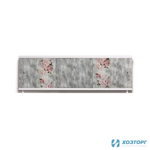 Экран под ванну 1,5м, "Оптима Decor" (004-асканит), пластик (1/4)