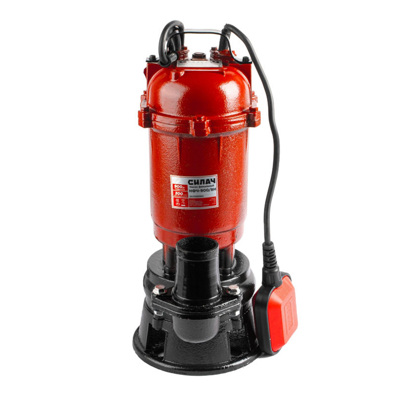 Фекальный насос  СИЛАЧ НФЧ  900/8Н (900Вт,макс производ.300 л/мин, макс высота подъема 8м.) (1/36)