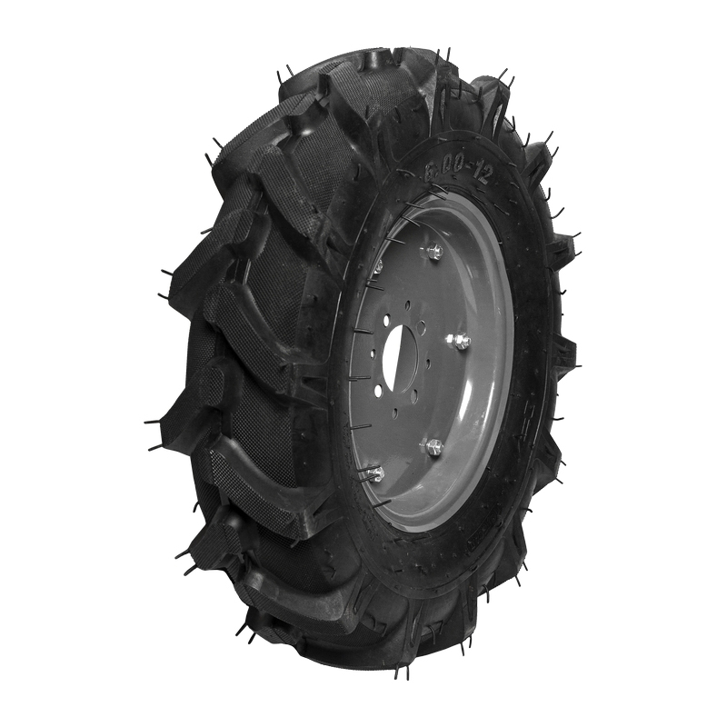 Колесо к МОТОБЛОКУ 6.00-12 ПОЛЕСАД ,Елочка , диск 4 отверстия, цена за штуку (2/20)