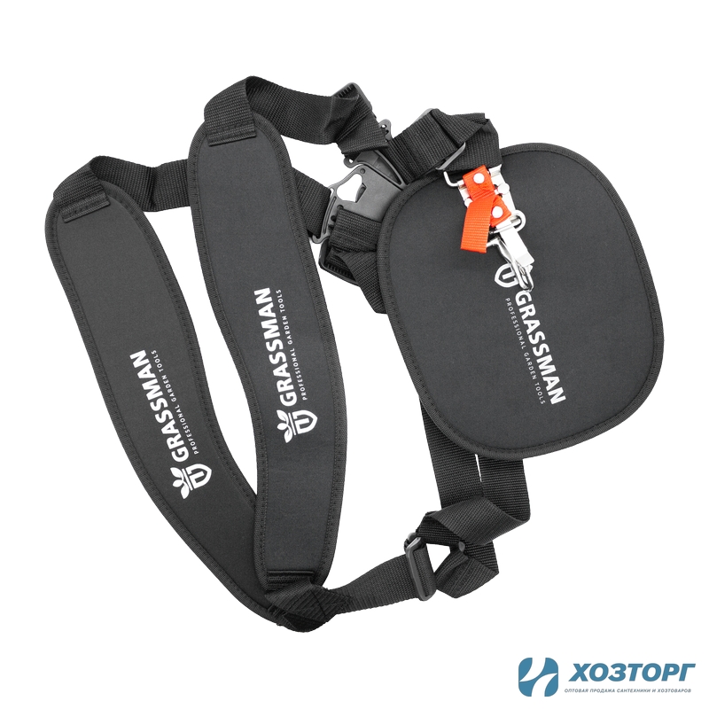 Ремень наплечный с защитой для триммера Grassman