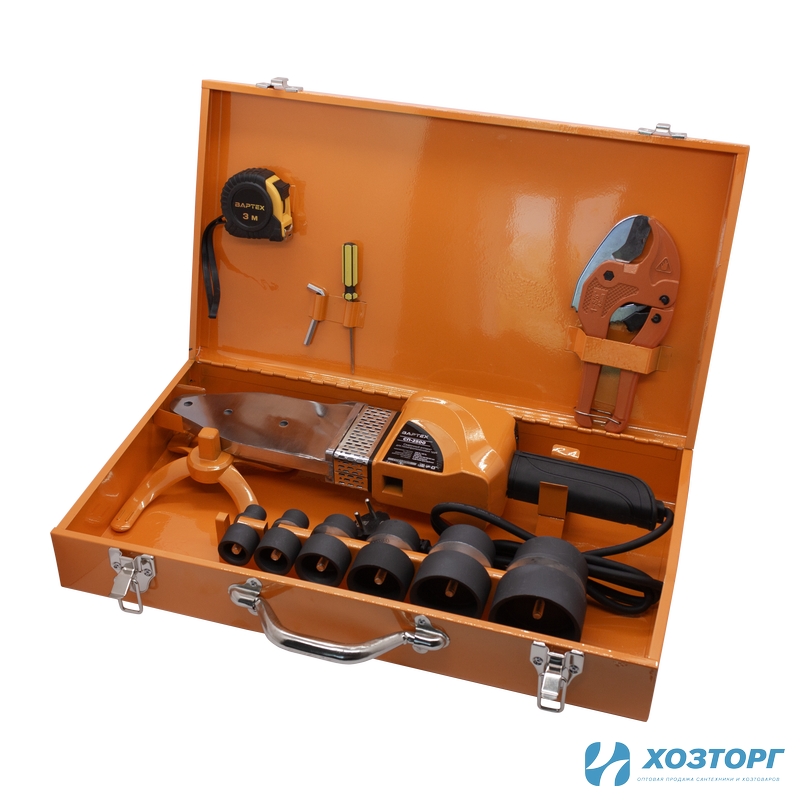 Сварочный аппарат полипропиленовый ВАРТЕХ СП-2500 (2500Вт, Насадки 20,25,32,40,50,63) (1/5)