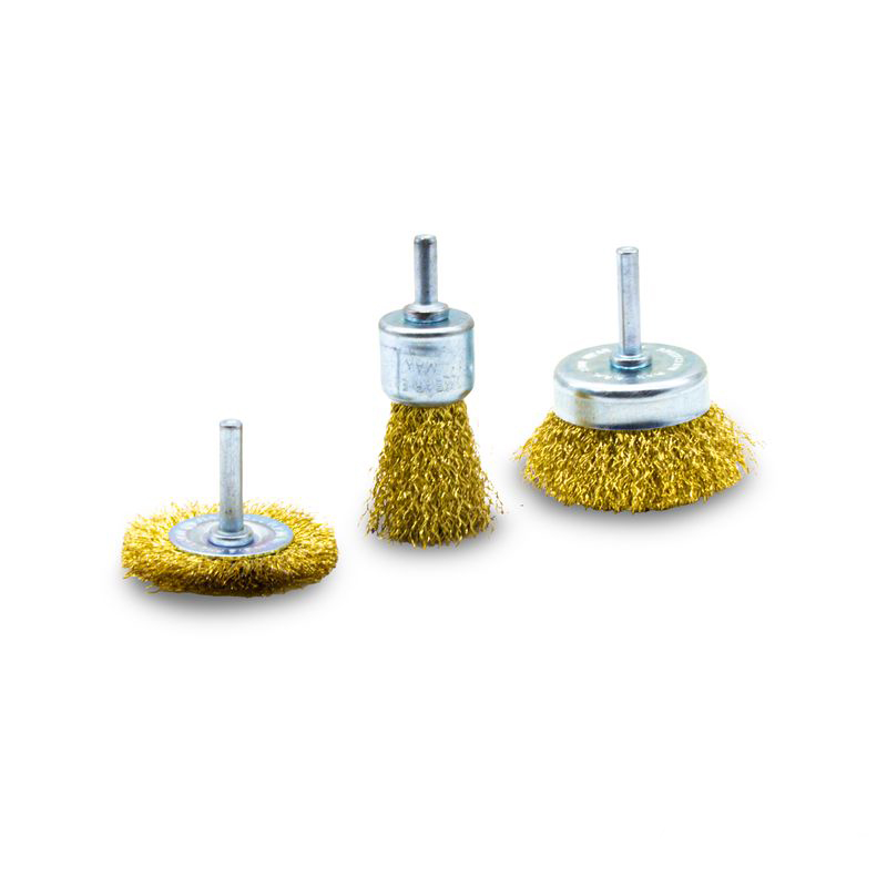    Набор щёток для дрели мет.со шпильками 3пр(плоская 50мм, чашки.25-50мм) ВАРЯГ (1/100)