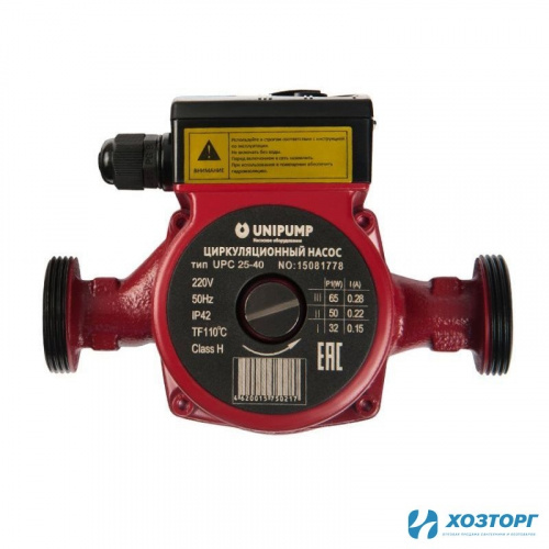 Насос циркуляционный UNIPUMP UPС 25-60, 180мм, напор 6м, 100Вт, подключение 1", 50058 (1/8)