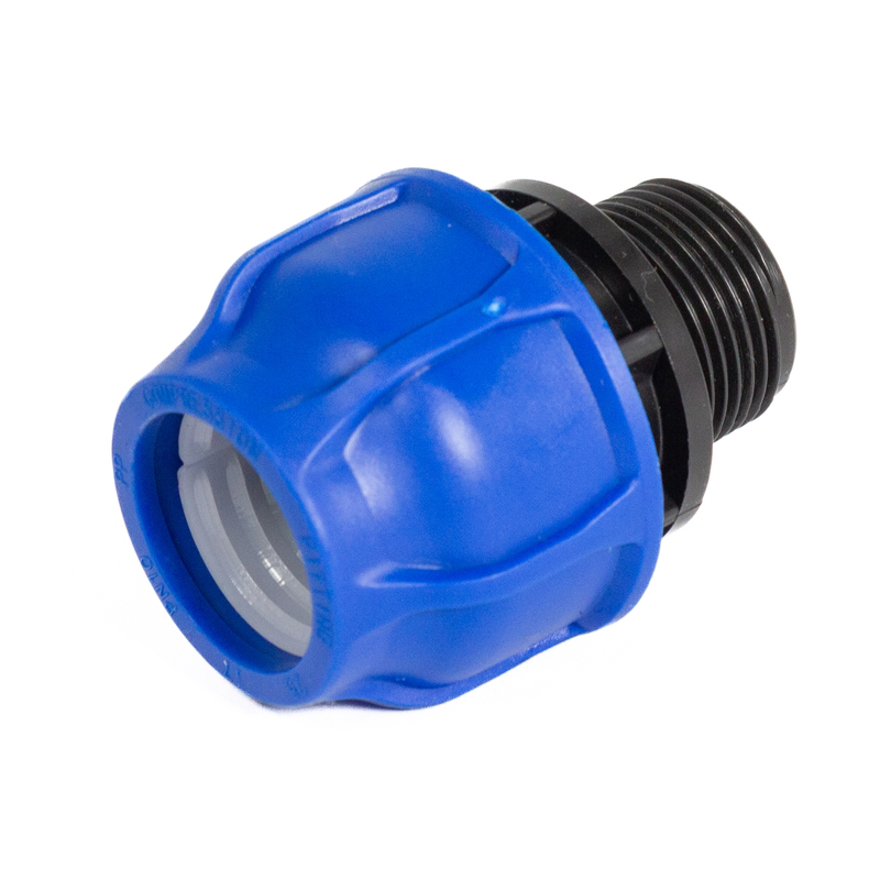 Муфта переходная 25х 3/4", наружная резьба ПНД DORON (20/480)