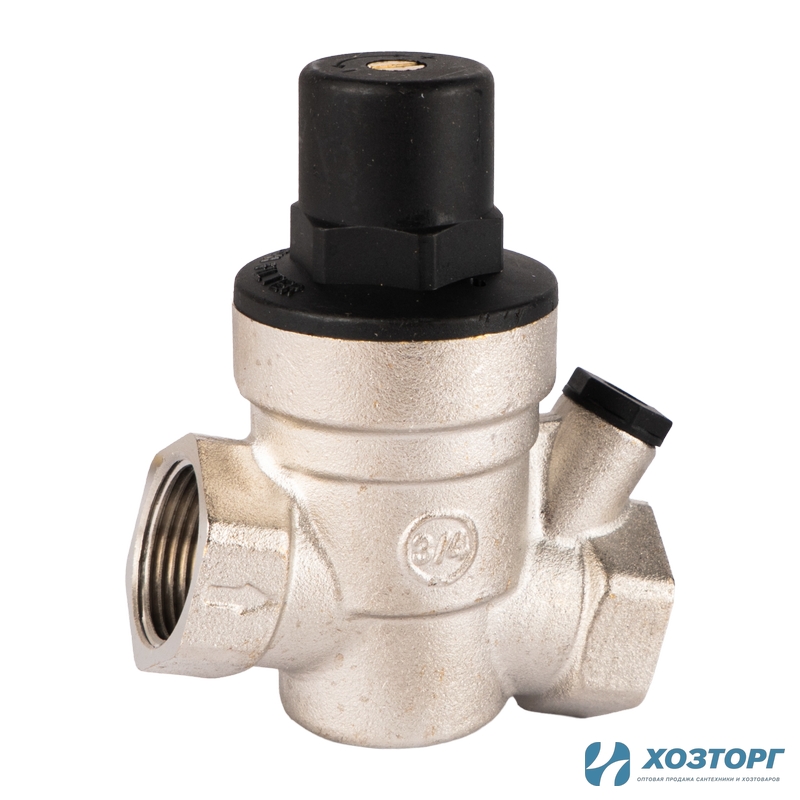 Регулятор давления мембранный 1-7 Бар 3/4" В-В под манометр Damento Clima (1/40)