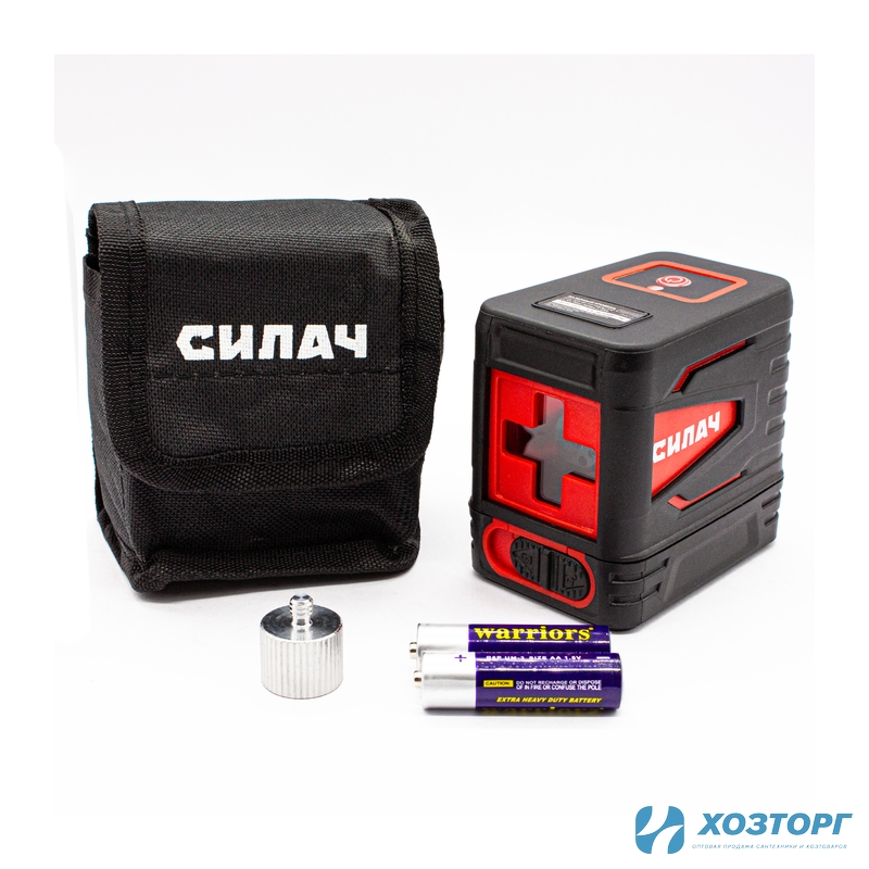 Уровень лазерный (нивелир) 2 линии красные, сумка, самовыр. 3-5 сек. СИЛАЧ ЛНК-2 (1/60)