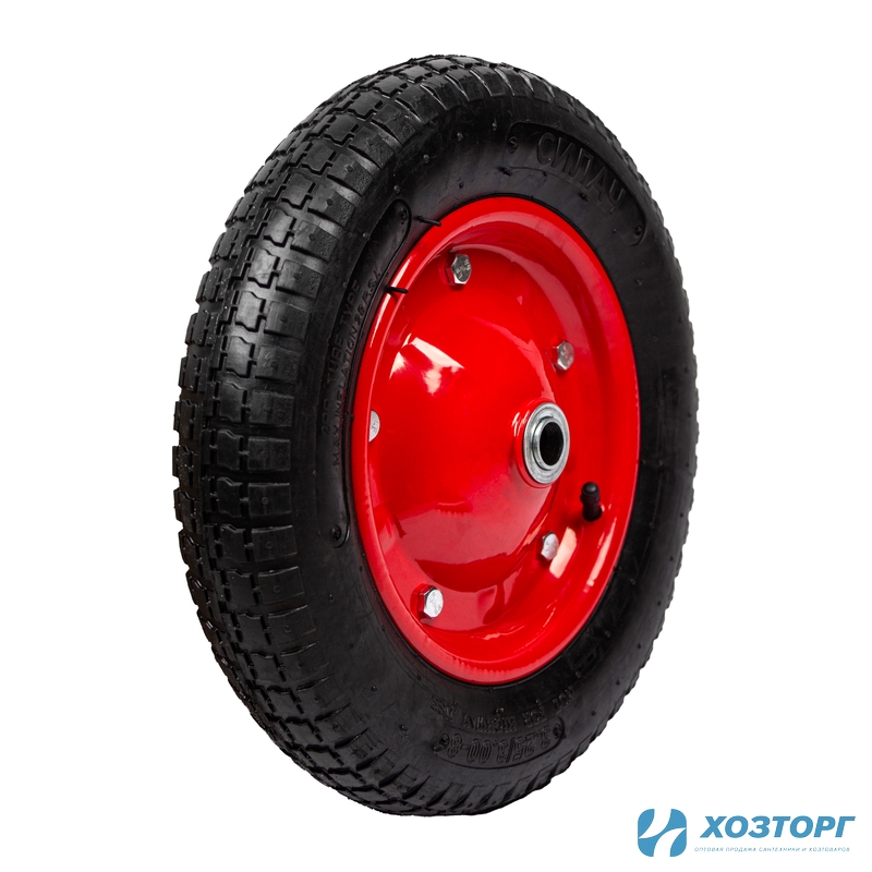 Колесо к тачке пневматическое PR 3003,3.25-8,20мм СИЛАЧ (5/90)