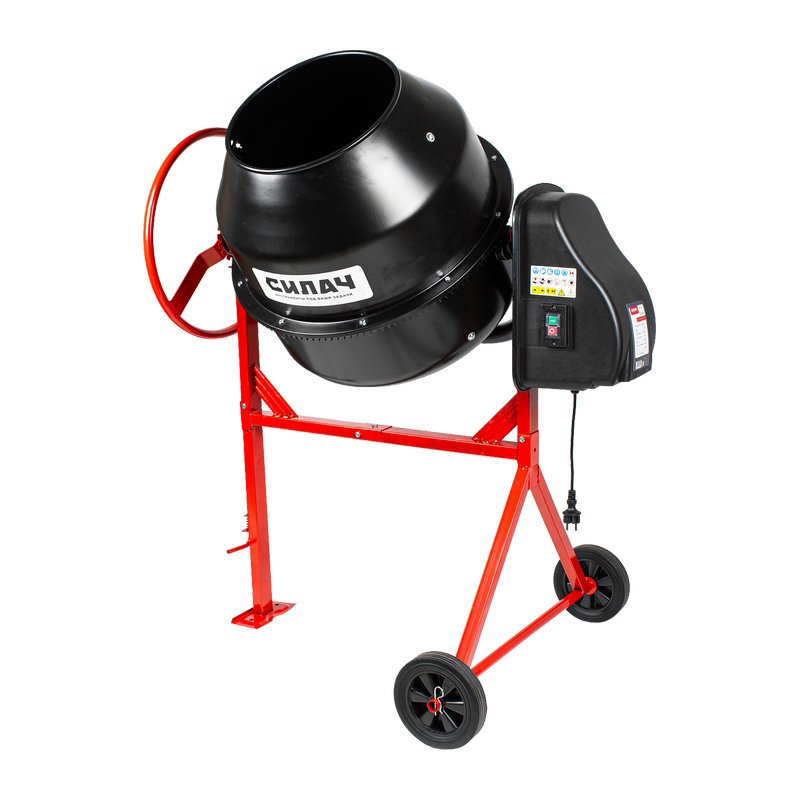 Бетономешалка СИЛАЧ Б-200Ч (950 Вт, 200 кг готовой смеси, чугун) (1/5)