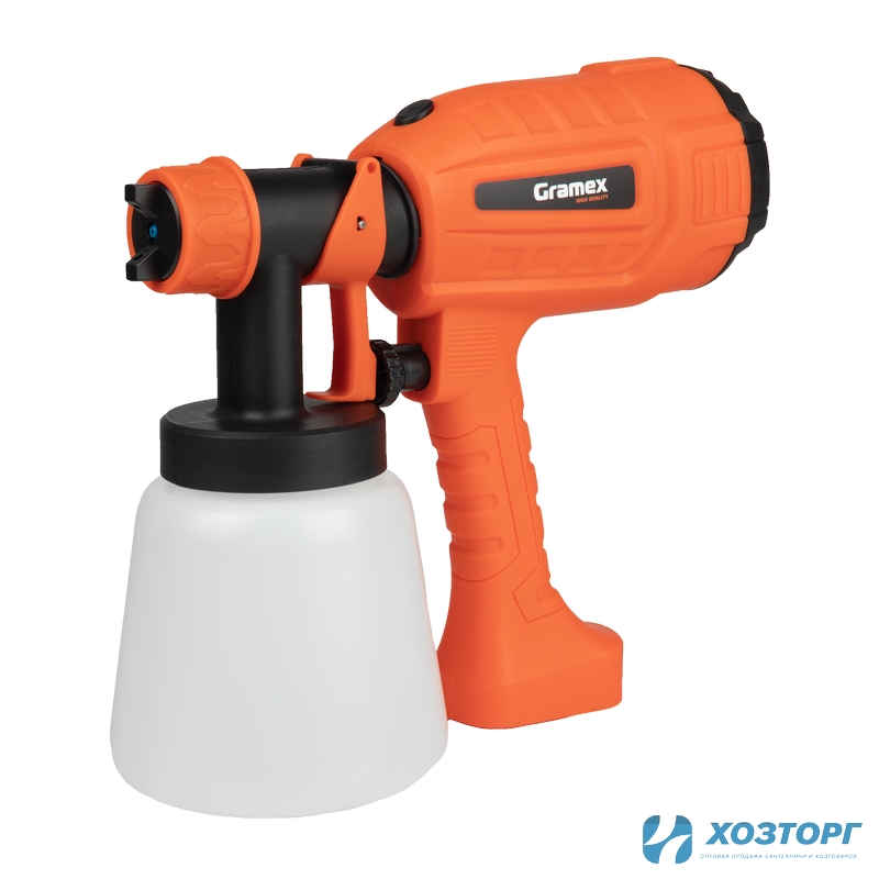 Краскопульт электрический GRAMEX SGH-450 (800мл/мин, 450Вт, 0,8л) (1/8)