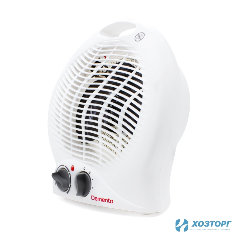 Тепловентилятор DAMENTO TE-01, мощность 2000 Вт, нагрев. эл. спираль, 3 реж.работы (1/8)