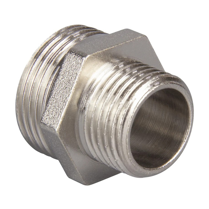 Ниппель переходной 15*8 (1/2"х1/4") наружная резьба TEBO (50/900)