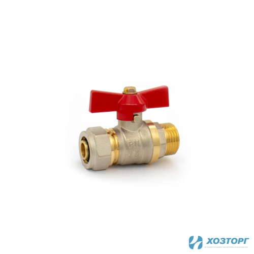 Кран шаровой д/металлопластика DORON 16х1/2" ц/ш (5/200)