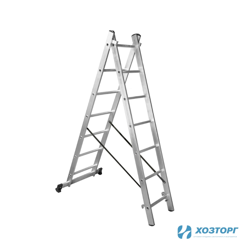 Лестница алюминиевая двухсекционная 7ступеней,  СИЛАЧ  2*7, 2,02/3,16 м (1/1)