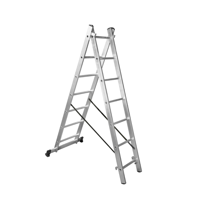 Лестница алюминиевая двухсекционная 7ступеней,  СИЛАЧ  2*7, 2,02/3,16 м (1/1)