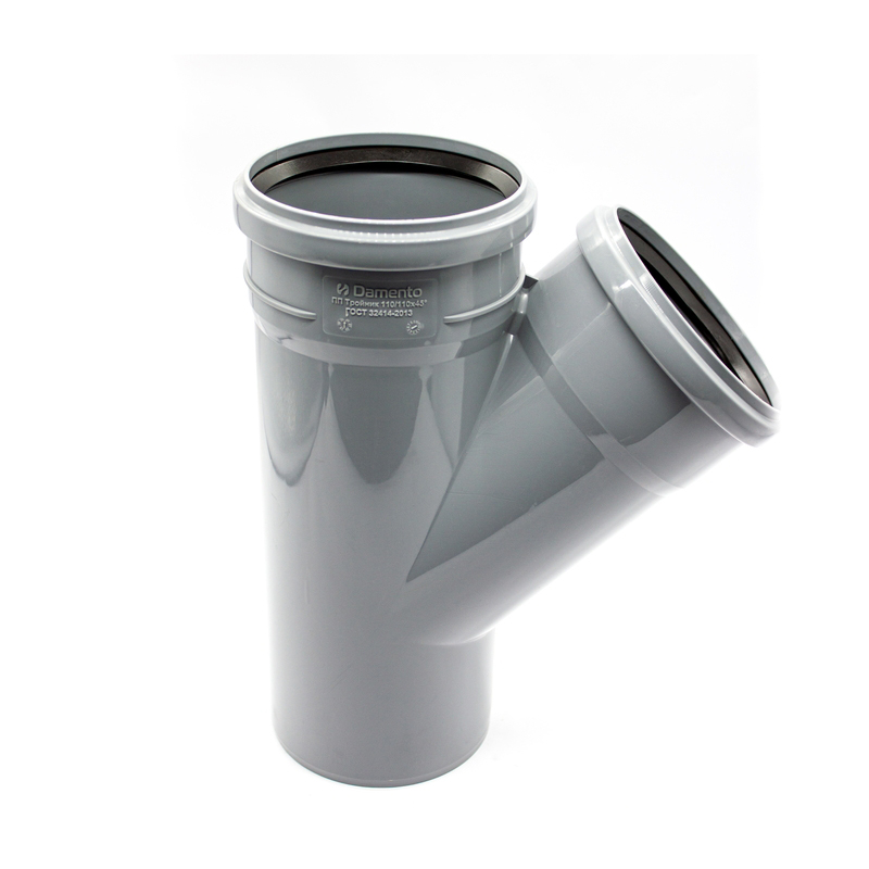 Тройник канализационный 110х110х45° DAMENTO (1/20)