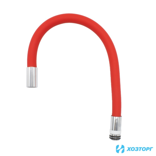 Излив для кухни, гибкий силиконовый, красный DORON D55-RED (1/50)